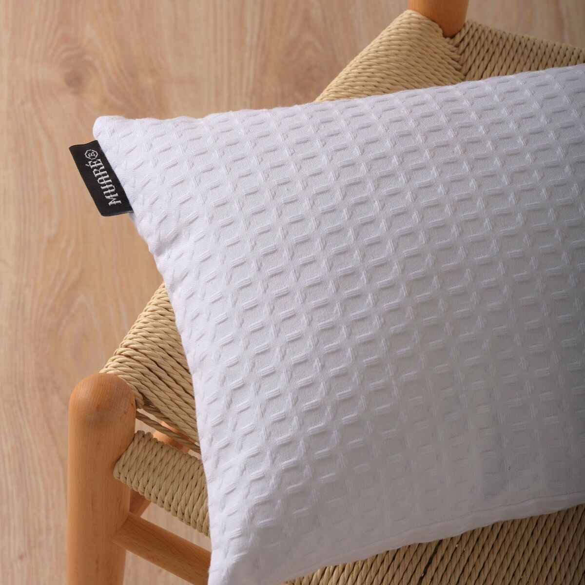 Pudebetræk Belum Waffle Hvid 50 x 50 cm